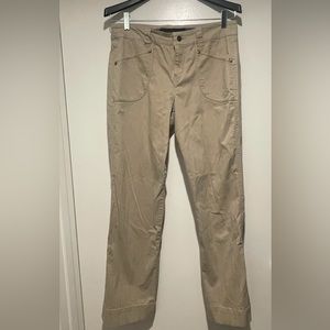 Women’s Size 8 Gloria Vanderbilt Khaki Pants Cuffed Bottom Boot Cut